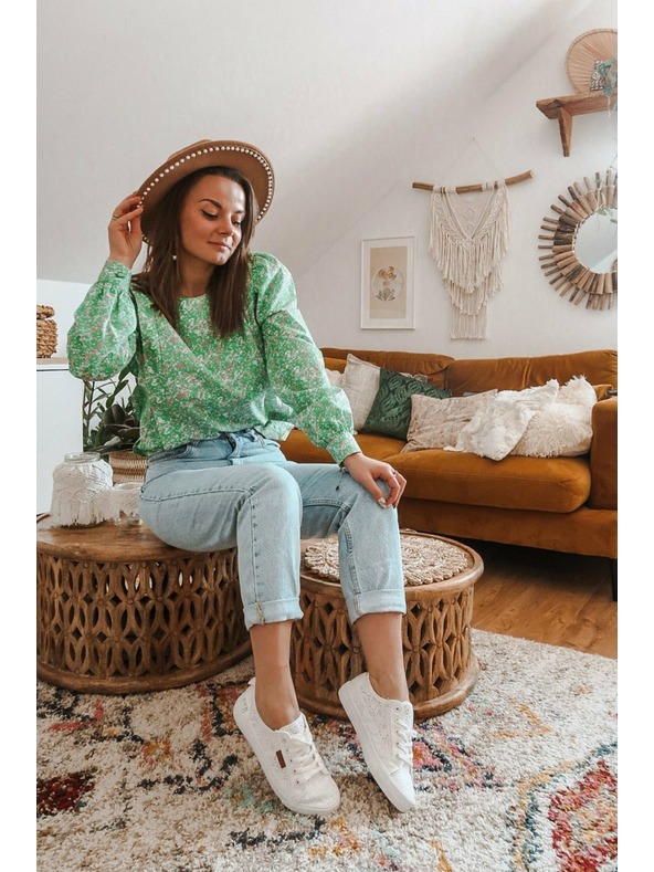 BIG STAR SHOES Ženske modne tenisice Big Star - bijele