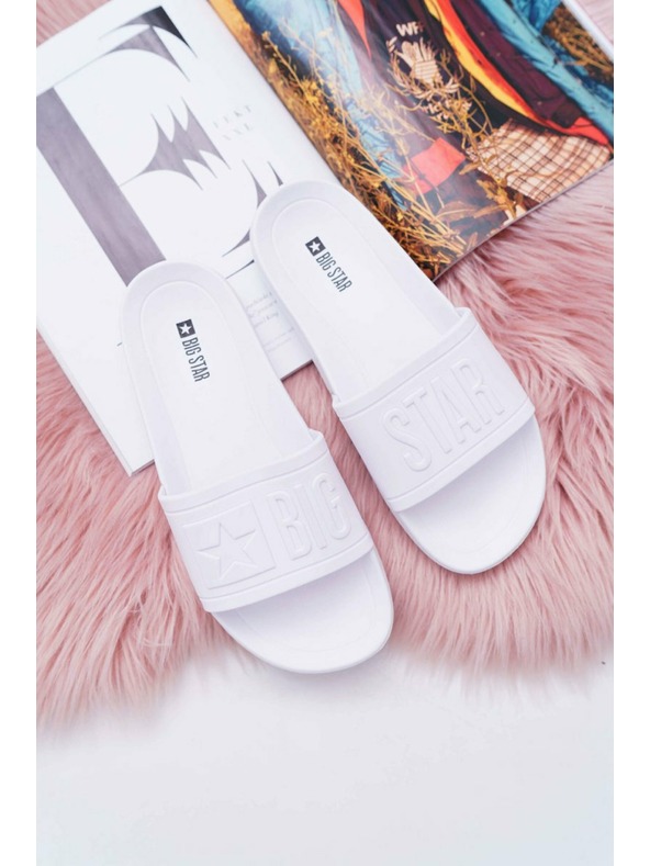BIG STAR SHOES Ženske papuče Big Star - bijele