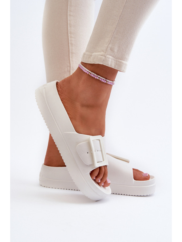 BIG STAR SHOES Ženske pjenaste papuče s platformom i kopčom Big Star