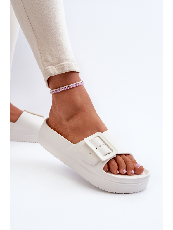 BIG STAR SHOES Ženske pjenaste papuče s platformom i kopčom Big Star