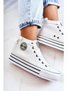 BIG STAR SHOES Ženske visoke tenisice Big Star - bijele
