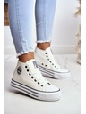 BIG STAR SHOES Ženske visoke tenisice Big Star - bijele