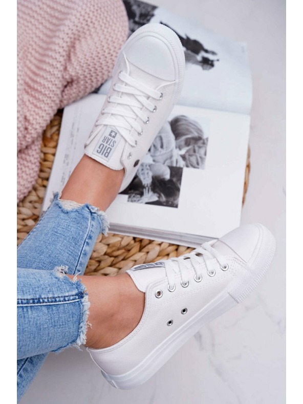 BIG STAR SHOES Ženske klasične Big Star tenisice - bijele