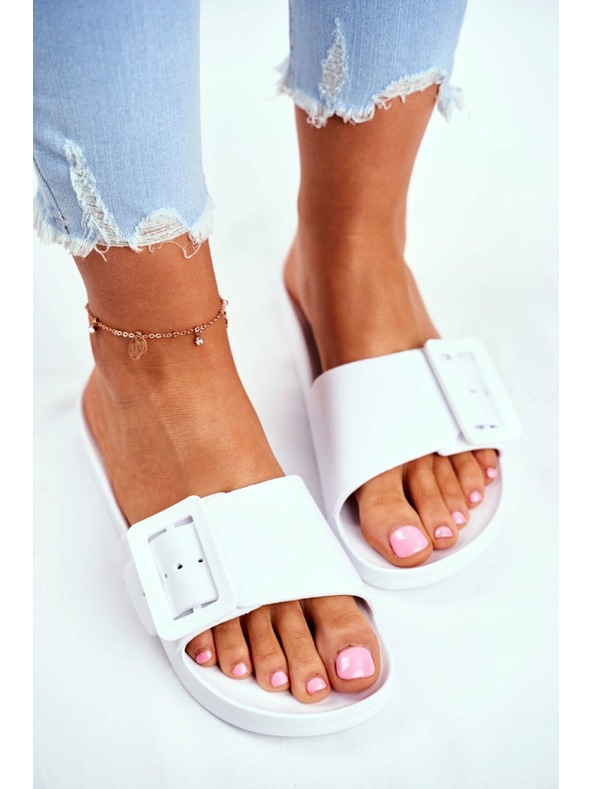 BIG STAR SHOES Elegantne ženske papuče Big Star - bijele Vel.