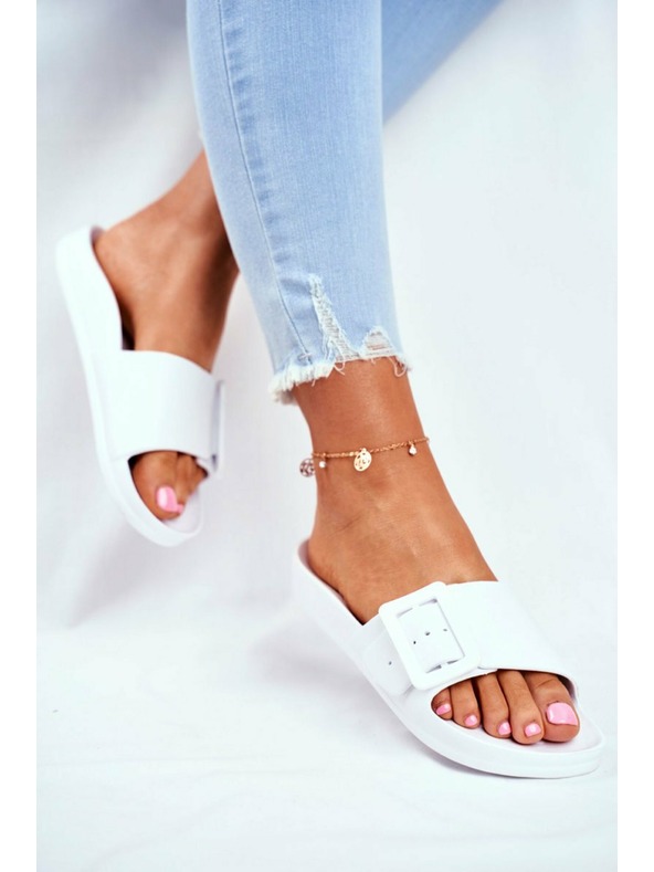 BIG STAR SHOES Elegantne ženske papuče Big Star - bijele Vel.