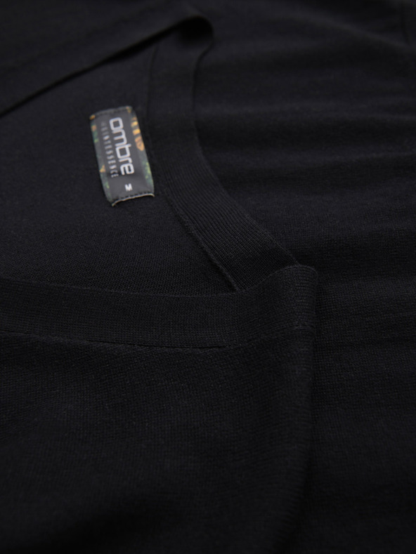 Ombre Clothing Muški pleteni pulover sa strukturiranim točkicama - tamnoplava Ombre odjeća