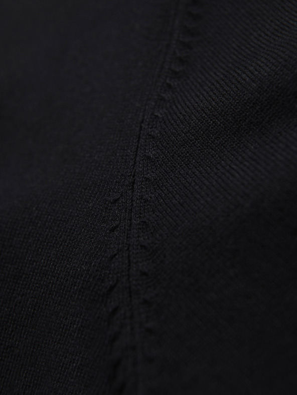 Ombre Clothing Muški pleteni pulover sa strukturiranim točkicama - tamnoplava Ombre odjeća