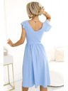 numoco Haljina s dekolteom i kratkim rukavima - svijetloplava Numoco