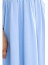 numoco Haljina s dekolteom i kratkim rukavima - svijetloplava Numoco
