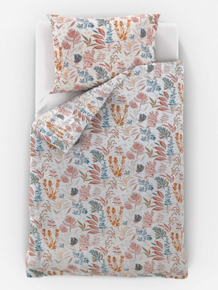 Kvalitex Satensko produženo posteljno rublje Luxury Collection 140x220, 70x90cm Coral garden Kvalitex