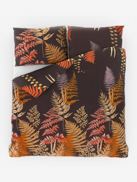 Kvalitex Satensko francusko produženo posteljno rublje Luxury Collection 1+2, 240x220, 70x90cm Paprat smeđe Kvalitex