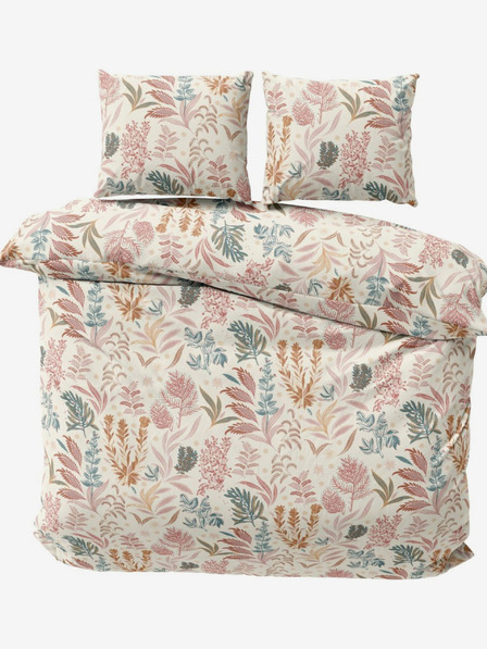 Kvalitex Satenasta francuska produžena posteljina Luxury Collection 1+2, 240x220, 70x90cm Coral garden Kvalitex