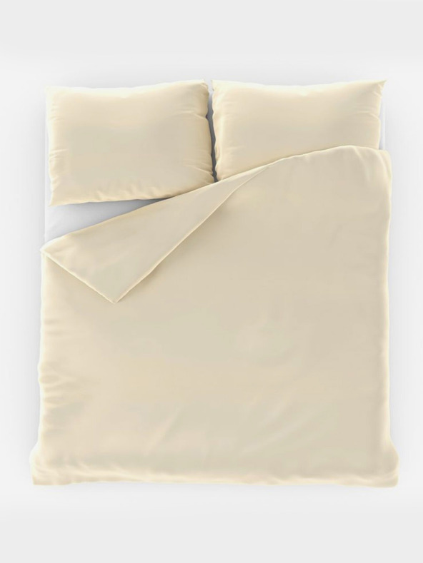 Kvalitex Svileni francuski komplet posteljine LUXURY COLLECTION 1+2, 200x200, 70x90cm krem
