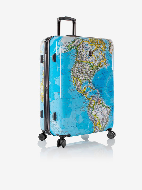 Heys Plavi uzorkovani putni kofer Heys Journey 3G L