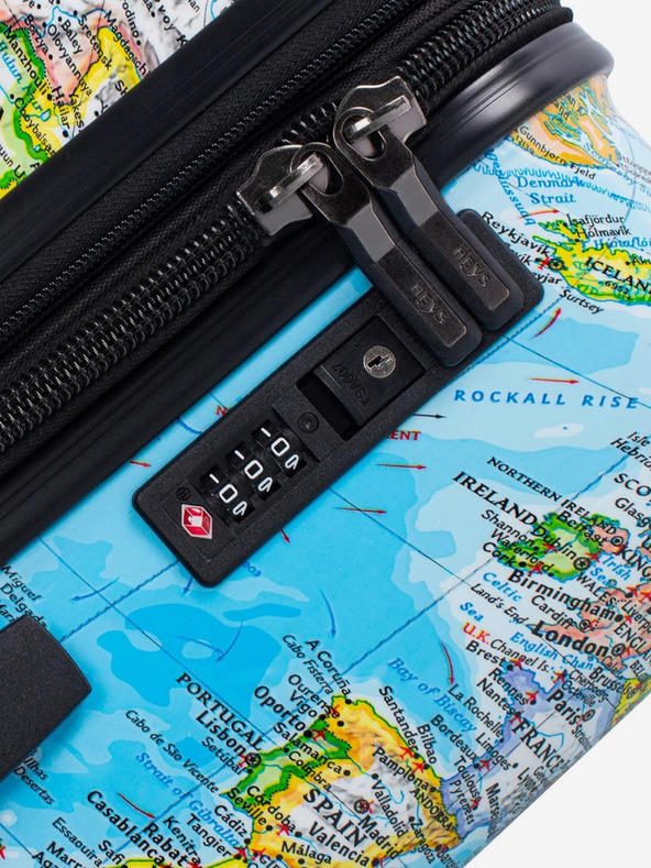 Heys Plavi uzorkovani putni kofer Heys Journey 3G L