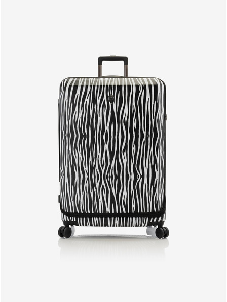 Heys Bijelo-crni putni kofer sa životinjskim uzorkom Heys EZ Fashion L Zebra