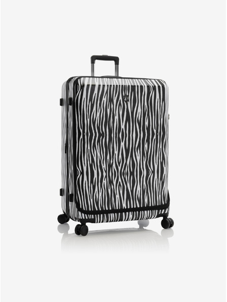 Heys Bijelo-crni putni kofer sa životinjskim uzorkom Heys EZ Fashion L Zebra