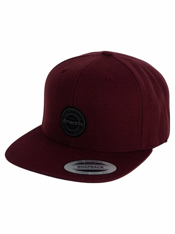 Meatfly Meatfly šiltovka Hornet Snapback Black Round/Maroon | Crna | Veličina