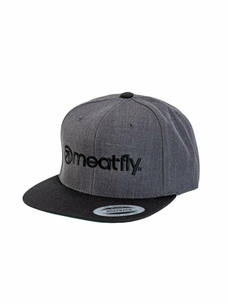 Meatfly Meatfly šilterica Rens Snapback Dark Grey | Siva | Veličina