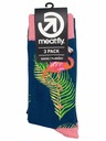 Meatfly Meatfly čarape Lexy Triple Pack Flamingo | Višebojan | Veličina