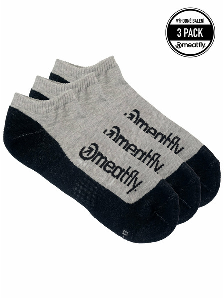 Meatfly Meatfly čarape Boot Triple pack Grey | Siva | Veličina