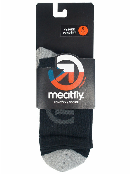 Meatfly Meatfly čarape Long Bike Black | Crna | Veličina