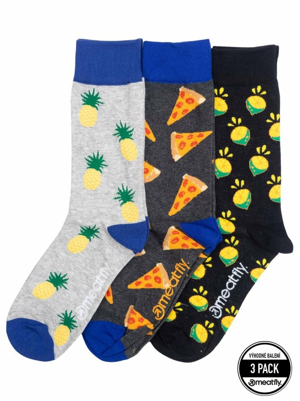 Meatfly Meatfly čarape Lexy Triple Pack Citrus | Višebojan | Veličina