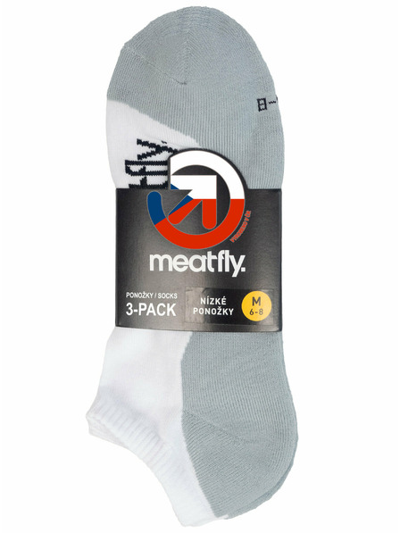 Meatfly Meatfly čarape Boot Triple pack White | Bijela | Veličina