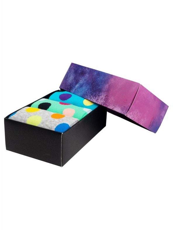 Meatfly Meatfly čarape Lexy Gift Pack Grey Dots | Višebojan | Veličina