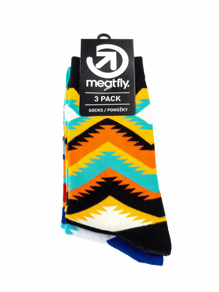 Meatfly Meatfly čarape Arizona socks - S19 Triple pack | Višebojna | Veličina