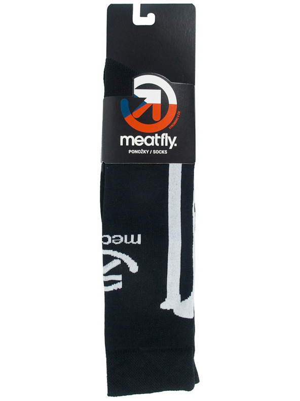 Meatfly Meatfly čarape Bones Long Black | Bijela | Veličina