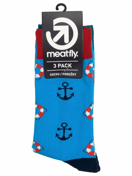 Meatfly Meatfly čarape Lexy Triple Pack Pool | Višebojna | Veličina