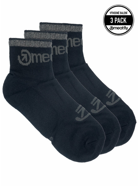 Meatfly Meatfly čarape Middle Triple pack Black | Crna | Veličina