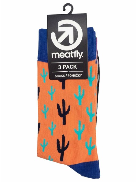 Meatfly Meatfly čarape Lexy Triple Pack Cactus | Višebojna | Veličina