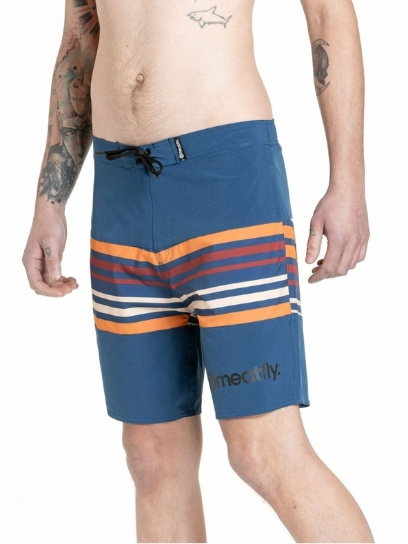 Meatfly Meatfly muške kupaće hlačice Ernie Boardshorts 19" Stripes Navy | Plava | Veličina