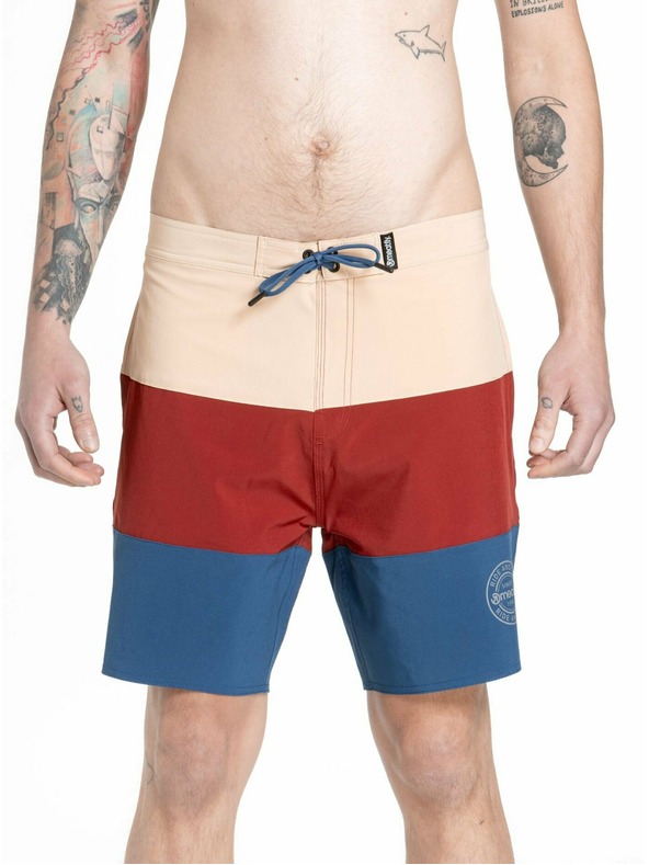 Meatfly Meatfly muške kupaće hlačice Ernie Boardshorts 19" Navy / Latte | Plava | Veličina