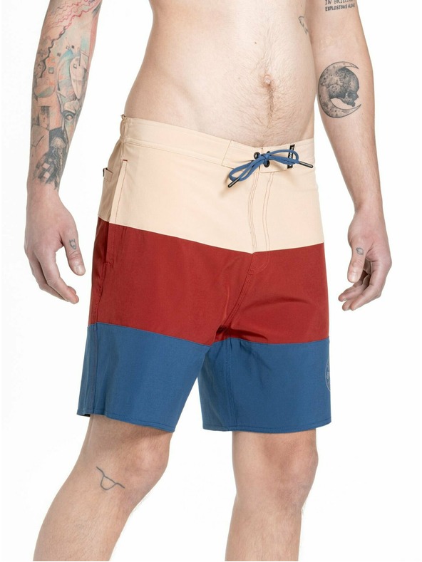 Meatfly Meatfly muške kupaće hlačice Ernie Boardshorts 19" Navy / Latte | Plava | Veličina