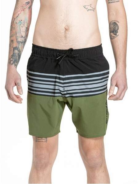 Meatfly Meatfly muške kupaće hlačice Keith Boardshorts 17" Olive / Black | Zelena | Veličina