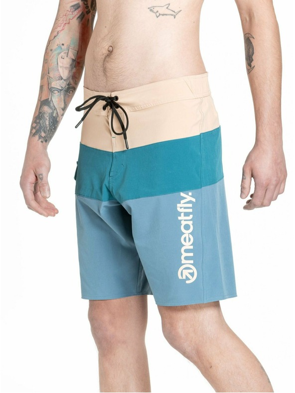Meatfly Meatfly muške kupaće hlače Mitch Boardshorts 21" Slate Blue / Latte | Plava | Veličina