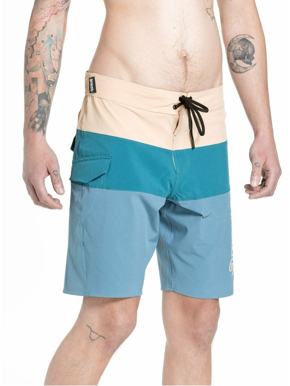 Meatfly Meatfly muške kupaće hlače Mitch Boardshorts 21" Slate Blue / Latte | Plava | Veličina