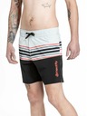 Meatfly Meatfly muške kupaće hlače Keith Boardshorts 17" Light Grey / Red Orange | Siva | Veličina