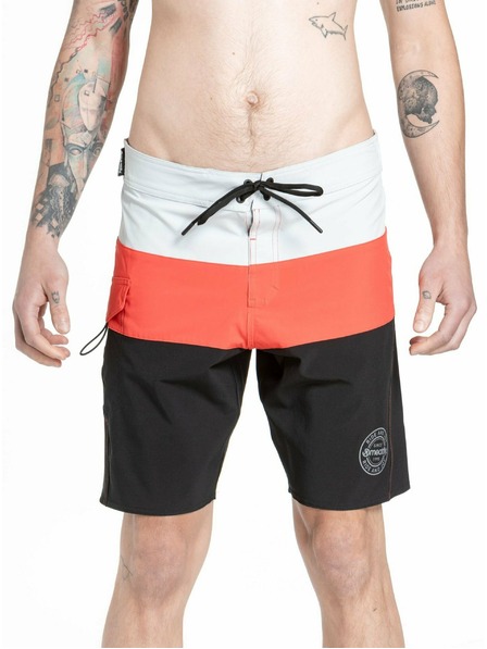 Meatfly Meatfly muške kupaće hlače Mitch Boardshorts 21" Red Orange / Black | Crvena | Veličina