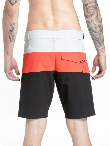 Meatfly Meatfly muške kupaće hlače Mitch Boardshorts 21" Red Orange / Black | Crvena | Veličina