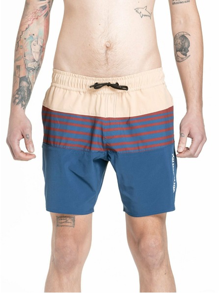 Meatfly Meatfly muške kupaće hlače Keith Boardshorts 17" Navy / Latte | Plava | Veličina