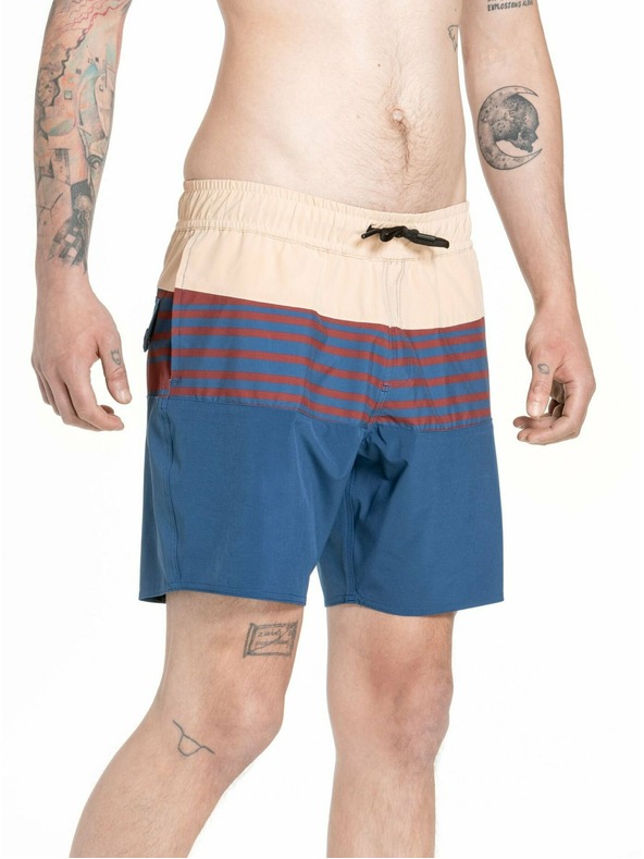 Meatfly Meatfly muške kupaće hlače Keith Boardshorts 17" Navy / Latte | Plava | Veličina