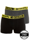 Meatfly Meatfly muške bokserice Balboa Boxershorts Double Pack Grey Heather/Black | Crna | Veličina