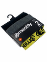 Meatfly Meatfly muške bokserice Balboa Boxershorts Double Pack Grey Heather/Black | Crna | Veličina