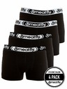 Meatfly Meatfly muške bokserice Balboa Boxershorts Four Pack Black/Black | Crna | Veličina