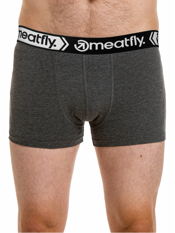 Meatfly Meatfly muške bokserice Balboa Boxershorts Four Pack Grey Heather | Siva | Veličina