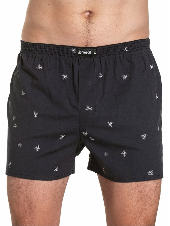 Meatfly Meatfly muške kratke hlače Agostino Flies Gift Pack | Crna | Veličina